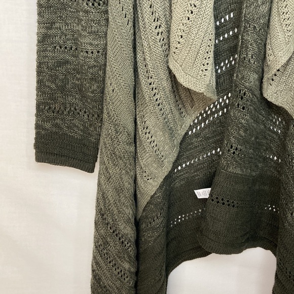 Athleta Olive Green Ombre Wilton Wrap Cardigan M - Picture 5 of 11